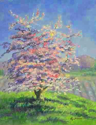 Item #4, Blossoming Apple Tree